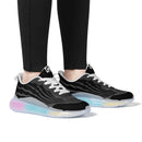 "Step into Colorful Style with Burkesgarb Women's Rainbow Atmospheric Running Shoes - Energize Your Runs!"