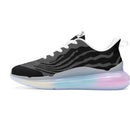 "Step into Colorful Style with Burkesgarb Women's Rainbow Atmospheric Running Shoes - Energize Your Runs!"