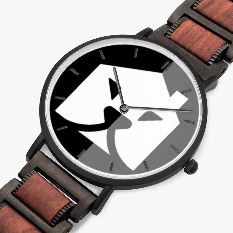 "Burkesgarb New Wooden Strap Quartz Watch - Stylish and Sustainable Timepiece"