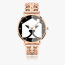 "Burkesgarb Hollow Out Strap Quartz Watch - With Indicators | Stylish and Functional Timepiece"