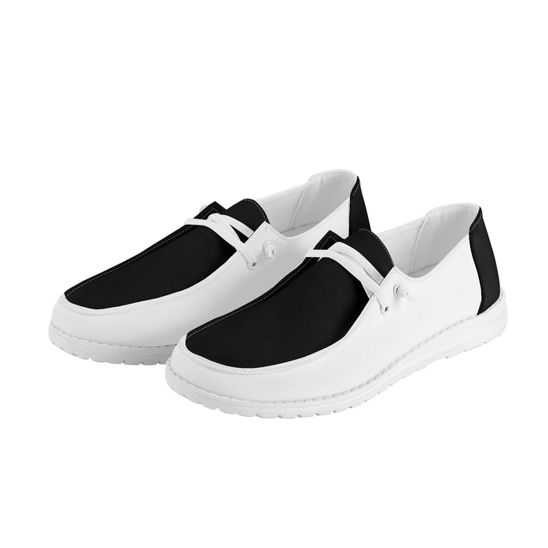 "Step into Elegance and Comfort with Burkesgarb Men's Black/White Loafers - Elevate Your Style!"