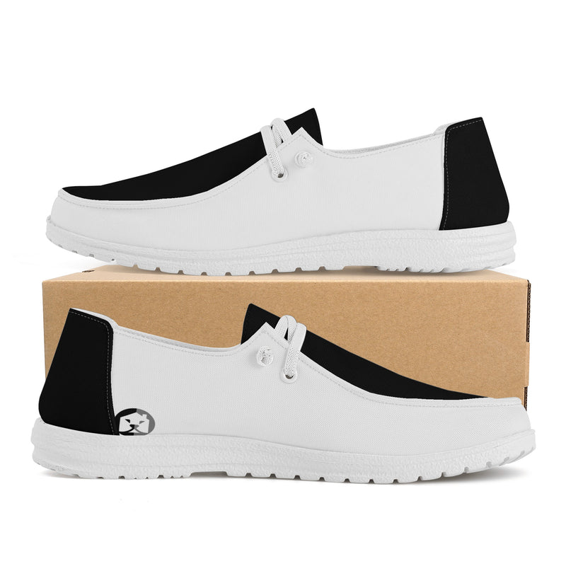 "Step into Elegance and Comfort with Burkesgarb Men's Black/White Loafers - Elevate Your Style!"