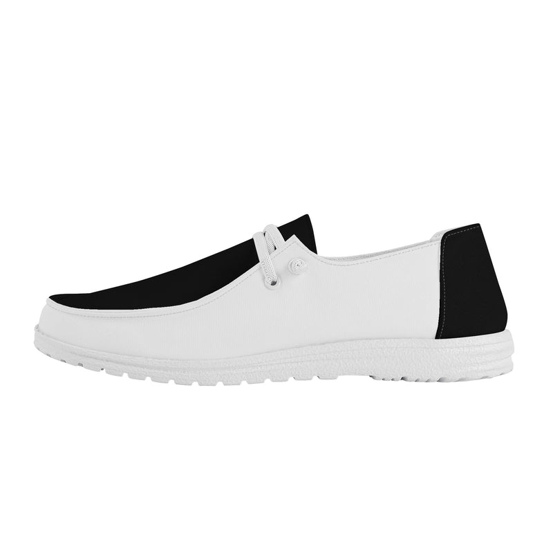 "Step into Elegance and Comfort with Burkesgarb Men's Black/White Loafers - Elevate Your Style!"