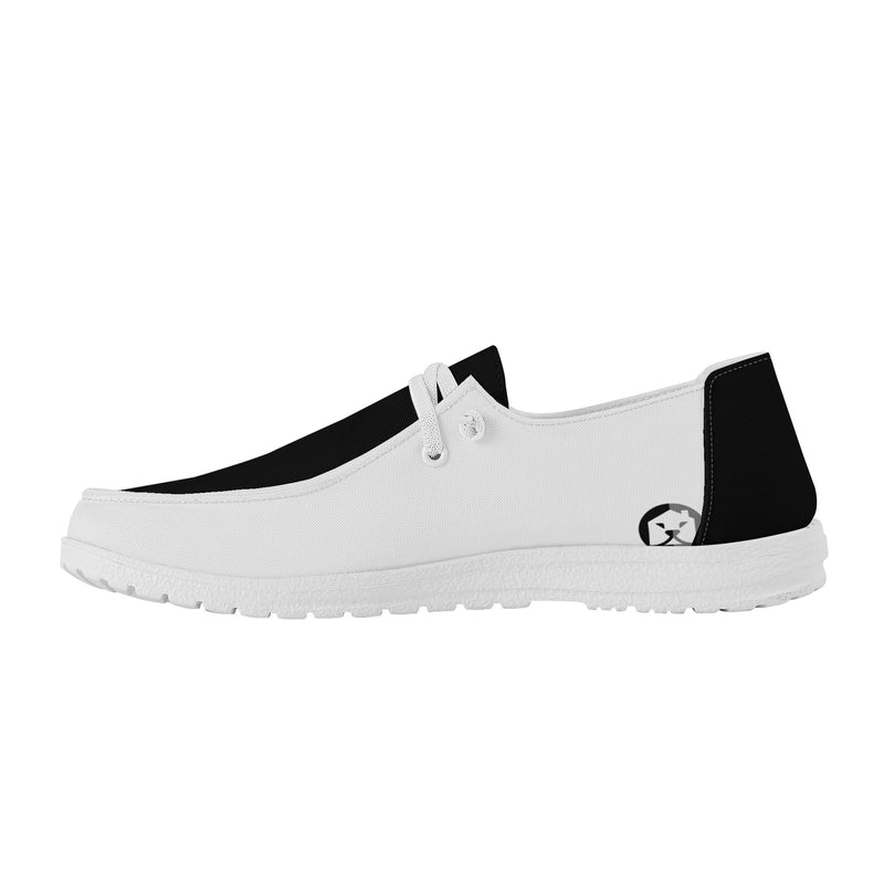 "Step into Elegance and Comfort with Burkesgarb Men's Black/White Loafers - Elevate Your Style!"