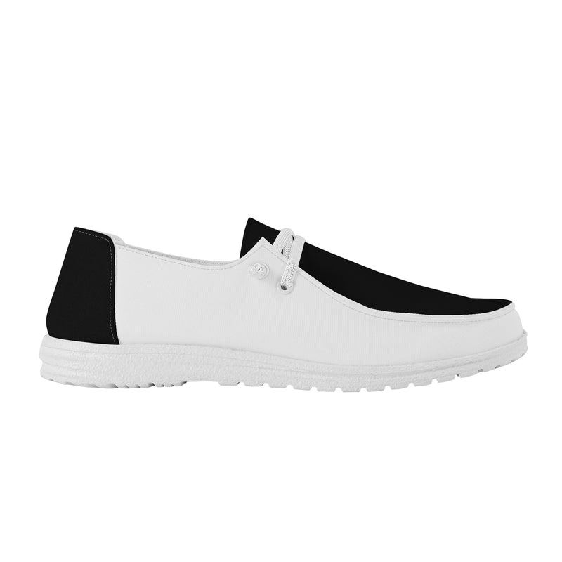 "Step into Elegance and Comfort with Burkesgarb Men's Black/White Loafers - Elevate Your Style!"