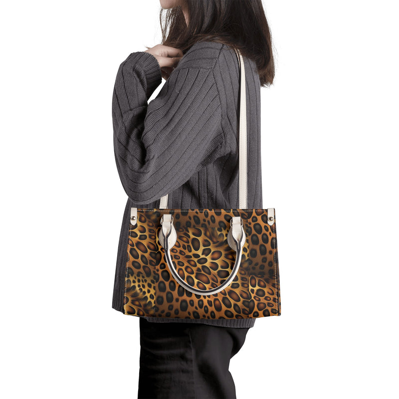 "Elevate Your Style with Burkesgarb Leopard Skin Luxury Women Tote Bag - A Blend of Elegance and Exotic Charm!"