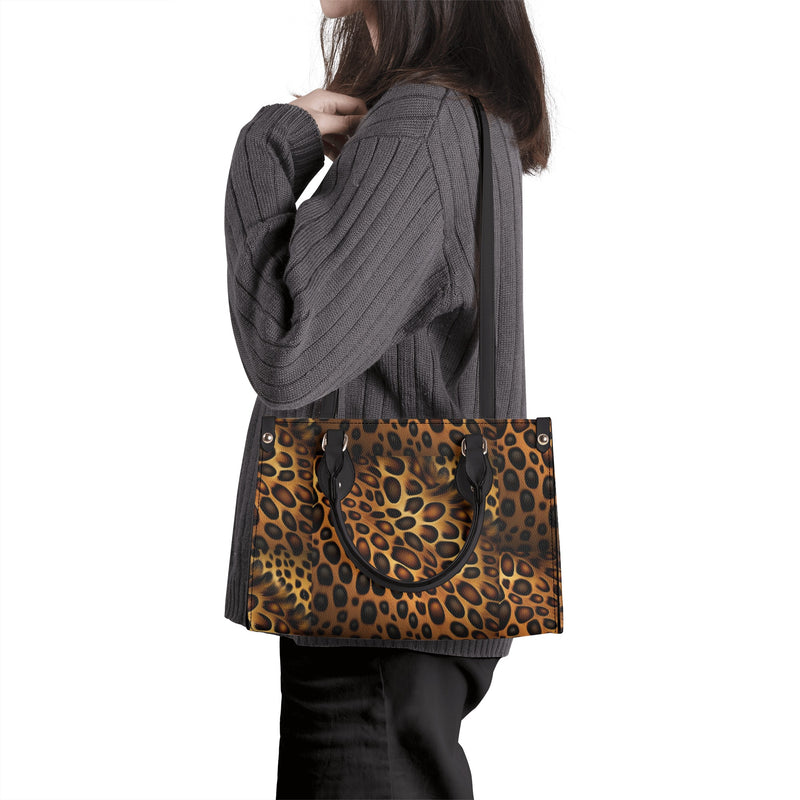 "Elevate Your Style with Burkesgarb Leopard Skin Luxury Women Tote Bag - A Blend of Elegance and Exotic Charm!"