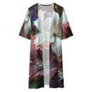 "Step into a Garden of Style with Burkesgarb Women's Half Sleeve Flower Kimono Cardigan - Blossom in Fashionable Flair!"