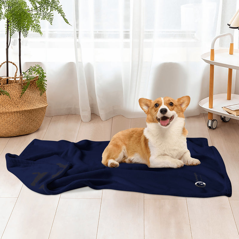 "Indulge Your Furry Friend with the Burkesgarb Pets Flannel Bed Blanket - Soft and Cozy for the Ultimate Nap Time Experience!"