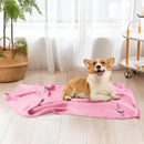 "Indulge Your Furry Friend with the Burkesgarb Pets Flannel Bed Blanket - Soft and Cozy for the Ultimate Nap Time Experience!"