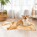 "Indulge Your Furry Friend with the Burkesgarb Pets Flannel Bed Blanket - Soft and Cozy for the Ultimate Nap Time Experience!"