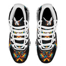 "Experience the Ultimate Style and Performance with Burkesgarb 'Paradise Lines' Men's Upgraded High Top Retro Basketball Sneakers"