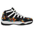 "Experience the Ultimate Style and Performance with Burkesgarb 'Paradise Lines' Men's Upgraded High Top Retro Basketball Sneakers"