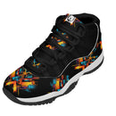 "Experience the Ultimate Style and Performance with Burkesgarb 'Paradise Lines' Men's Upgraded High Top Retro Basketball Sneakers"