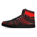 Step up your style with Burkesgarb Red Line Mens High Top Leather Sneaker