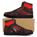 Step up your style with Burkesgarb Red Line Mens High Top Leather Sneaker