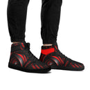 Step up your style with Burkesgarb Red Line Mens High Top Leather Sneaker