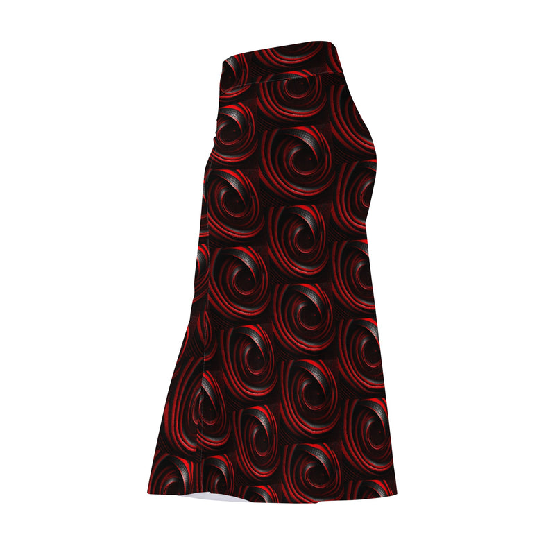 Stand Out in Style with Burkesgarb Red Line Womens Full Length Skirt