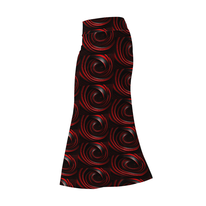 Stand Out in Style with Burkesgarb Red Line Womens Full Length Skirt