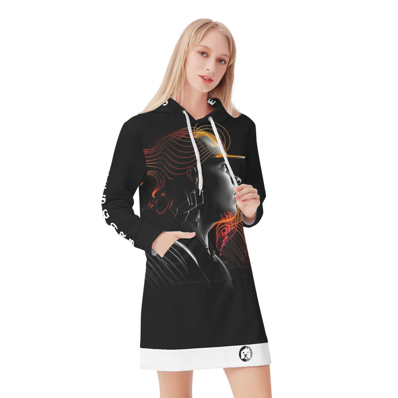 Stay Comfy and Stylish with Burkesgarb Im Her Womens Hoodie Dress