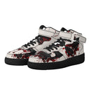 Burkesgarb Blood on the Leaves Mens High Top Leather Sneaker - Bold and Edgy Footwear