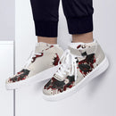 Burkesgarb Blood on the Leaves Mens High Top Leather Sneaker - Bold and Edgy Footwear