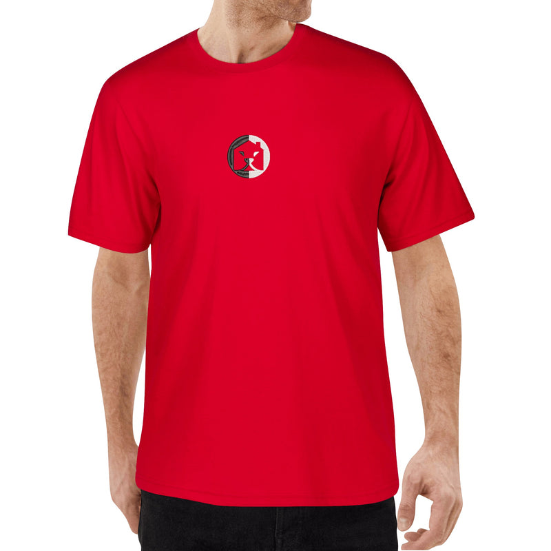 Elevate Your Style with Burkesgarb Embroidered Emblem Mens Cotton T-Shirt - Timeless and Trendy