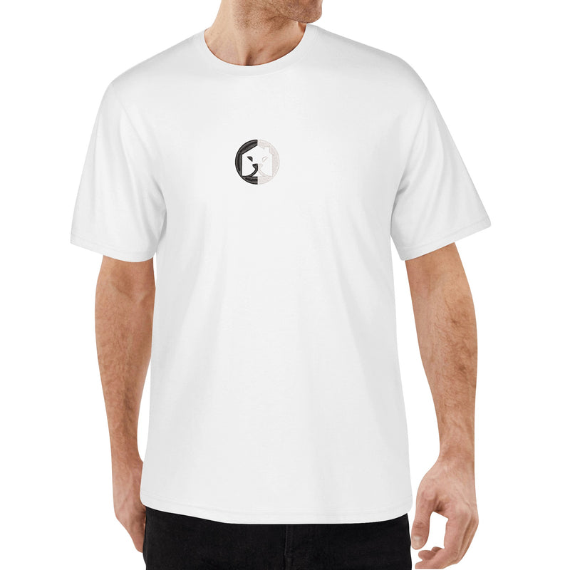 Elevate Your Style with Burkesgarb Embroidered Emblem Mens Cotton T-Shirt - Timeless and Trendy