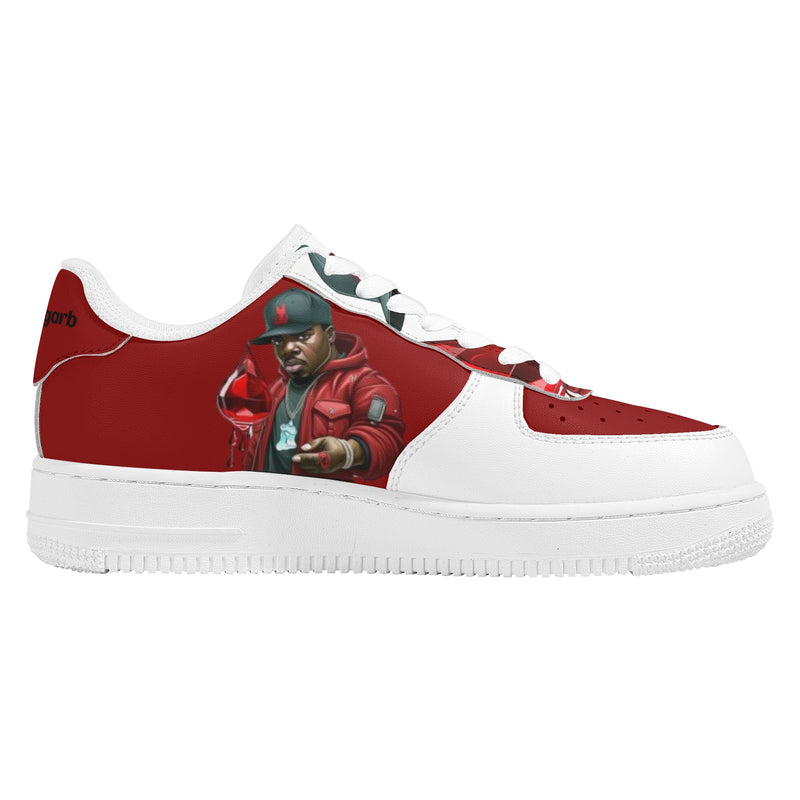 Step into Style and Edginess with Burkesgarb Blood Diamond Mens Low Top Leather Shoes