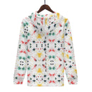 Burkesgarb Mens White Walking Canvas Hoodie - The Ultimate Comfort Companion