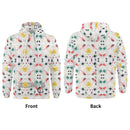 Burkesgarb Mens White Walking Canvas Hoodie - The Ultimate Comfort Companion