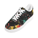 Burkesgarb Black Walking Canvas Mens Low Top Leather Shoes - Comfort Meets Style