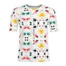 Burkesgarb White Mens Walking Canvas T-shirt - Casual Comfort, Timeless Style