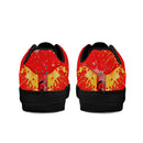 Burkesgarb Red n Yellow Walking Canvas Mens Low Top Leather Shoes - Comfort Meets Style