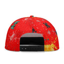 Burkesgarb Red n Yellow Walking Canvas SnapCap - Elevate Your Headwear Game