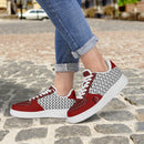 Step into Style: Burkesgarb Logo Statements Men's Low Top Leather Shoes