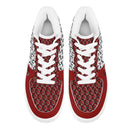 Step into Style: Burkesgarb Logo Statements Men's Low Top Leather Shoes