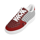 Step into Style: Burkesgarb Logo Statements Men's Low Top Leather Shoes