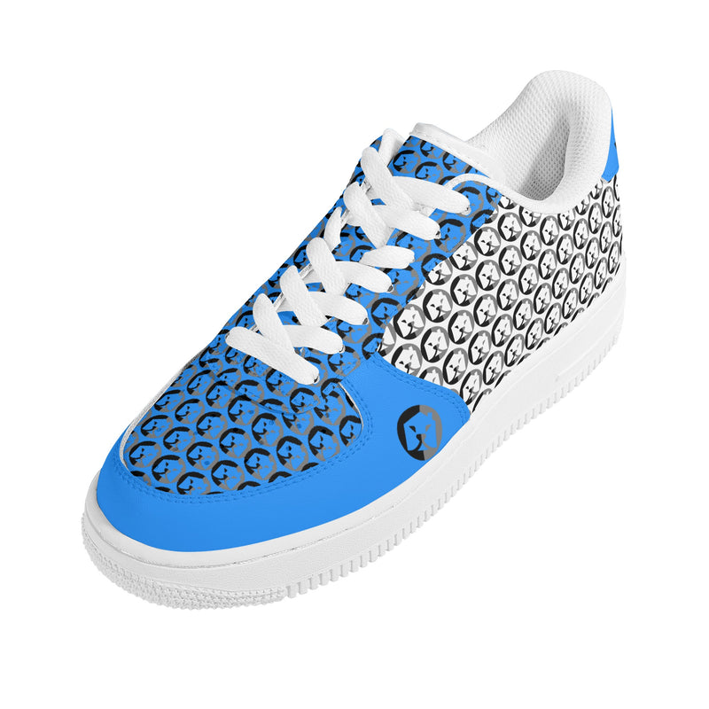 Step into Style: Burkesgarb Logo Statements Men's Low Top Leather Shoes
