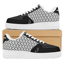 Step into Style: Burkesgarb Logo Statements Men's Low Top Leather Shoes