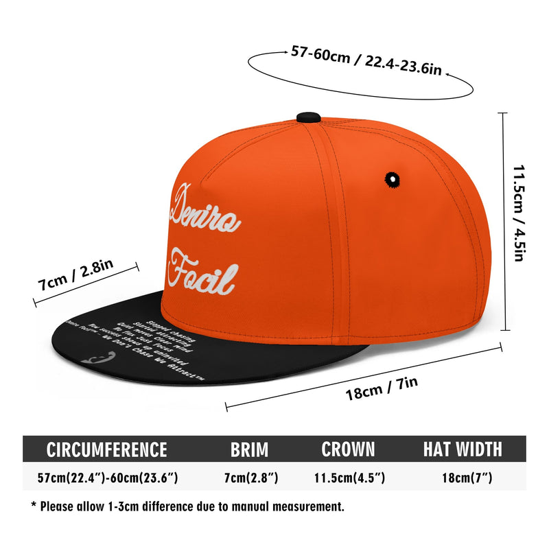 Deniro Focil™ Classic Brim Cap – “We Don’t Chase. We Attract.” Edition (Unisex)