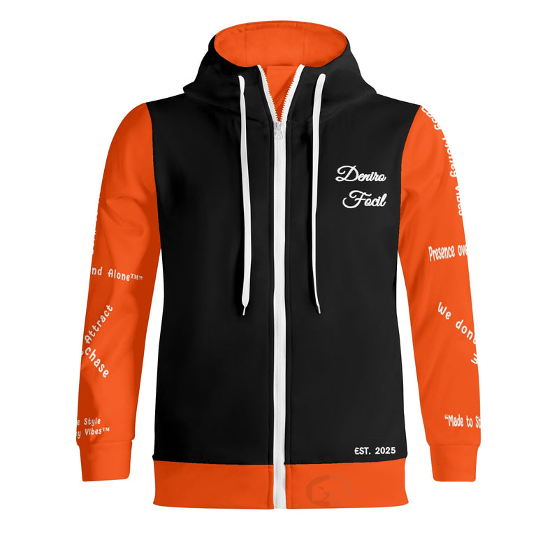 Deniro Focil™ “Easy Money Story” Full Zip Hoodie – Streetwear Fit