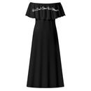 Deniro Focil™ Off-the-Shoulder Wrap Long Dress