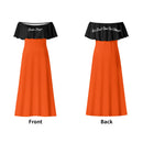 Deniro Focil™ Off-the-Shoulder Wrap Long Dress