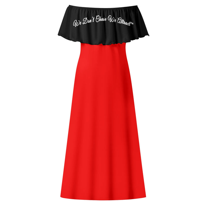 Deniro Focil™ Off-the-Shoulder Wrap Long Dress