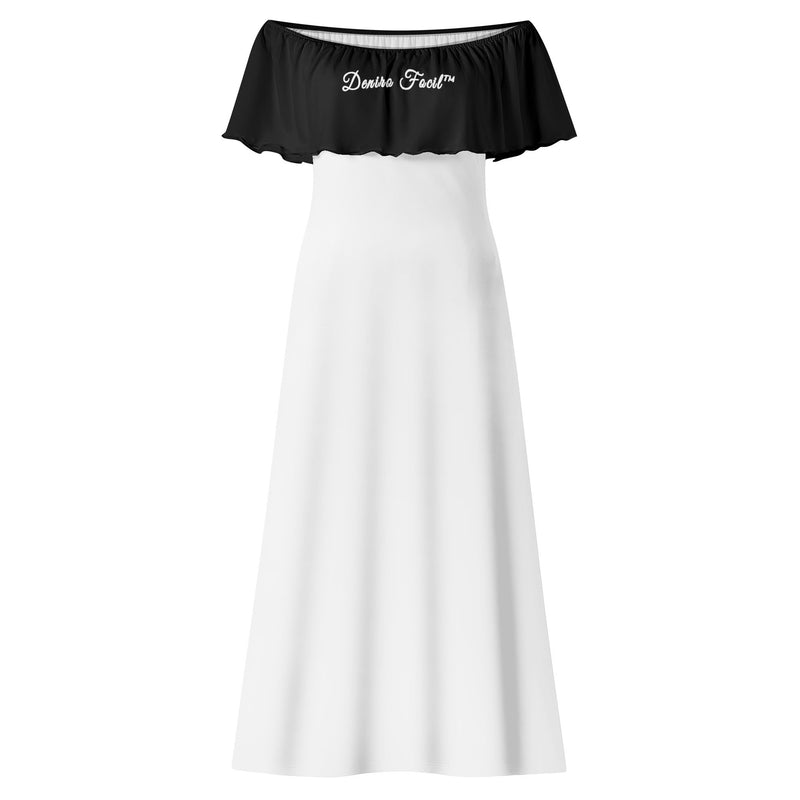 Deniro Focil™ Off-the-Shoulder Wrap Long Dress