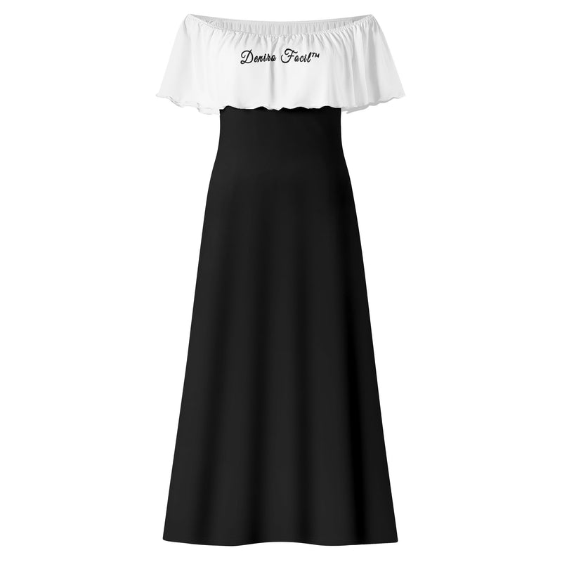 Deniro Focil™ Off-the-Shoulder Wrap Long Dress