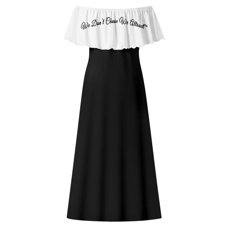 Deniro Focil™ Off-the-Shoulder Wrap Long Dress