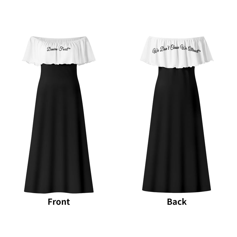Deniro Focil™ Off-the-Shoulder Wrap Long Dress