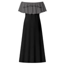 Deniro Focil™ Off-the-Shoulder Wrap Long Dress